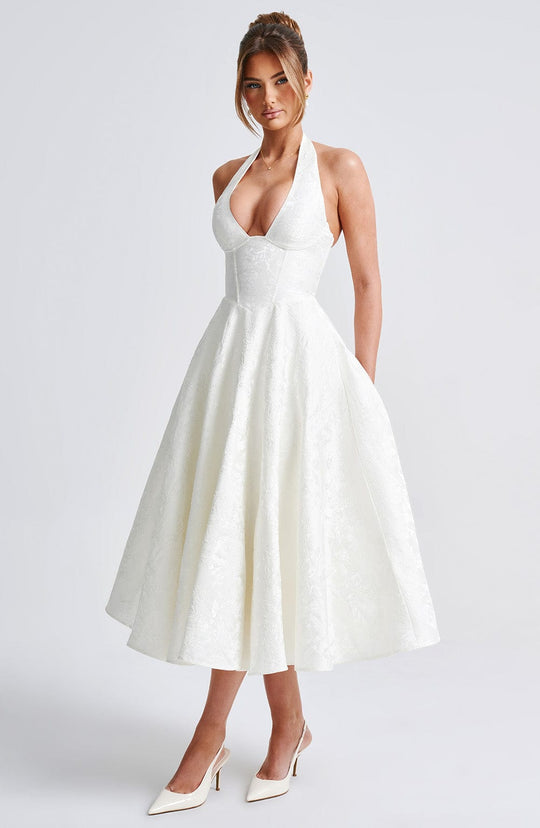 Jézabel™ | Elegant Halter Midi Dress