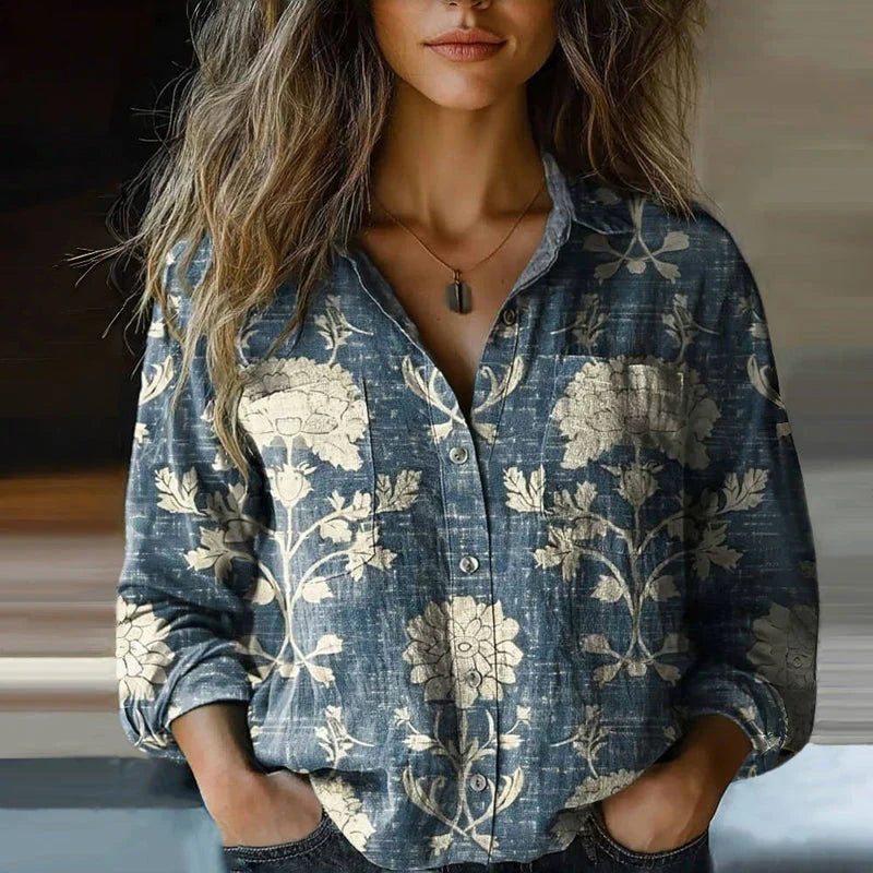 Rosie™ | Vintage Printed Blouse