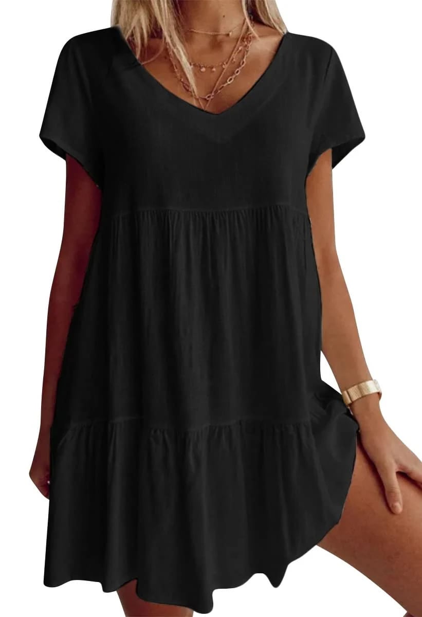Josephine™ | Chic and Casual V-Neck Dress
