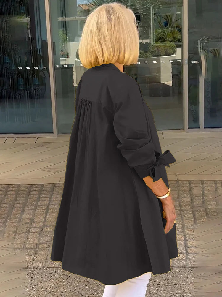 Philomine™ | Elegant Long Shirt Jacket
