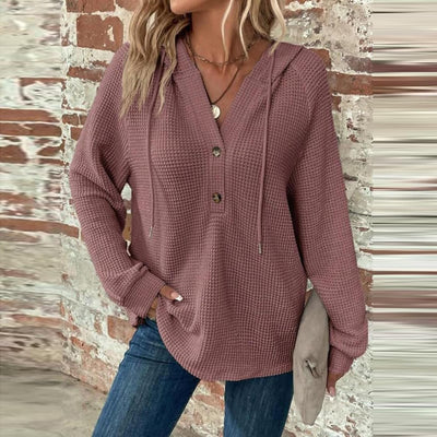 Sorelia™ | Cozy Waffle-Knit Hoodie