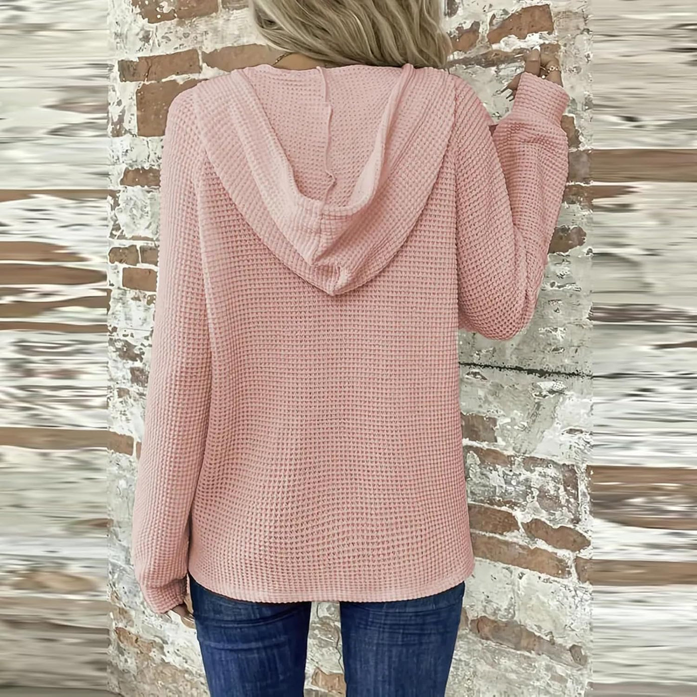 Sorelia™ | Cozy Waffle-Knit Hoodie