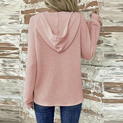 Sorelia™ | Cozy Waffle-Knit Hoodie
