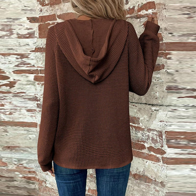 Sorelia™ | Cozy Waffle-Knit Hoodie