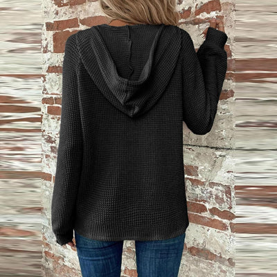 Sorelia™ | Cozy Waffle-Knit Hoodie