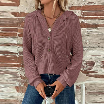 Sorelia™ | Cozy Waffle-Knit Hoodie