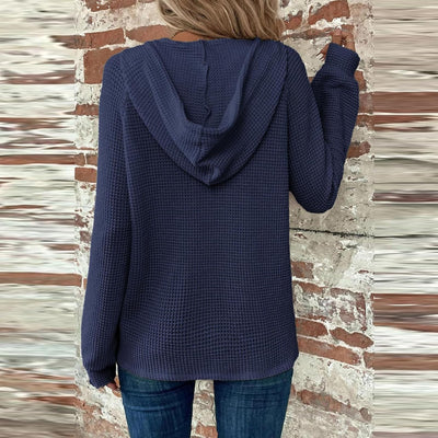 Sorelia™ | Cozy Waffle-Knit Hoodie