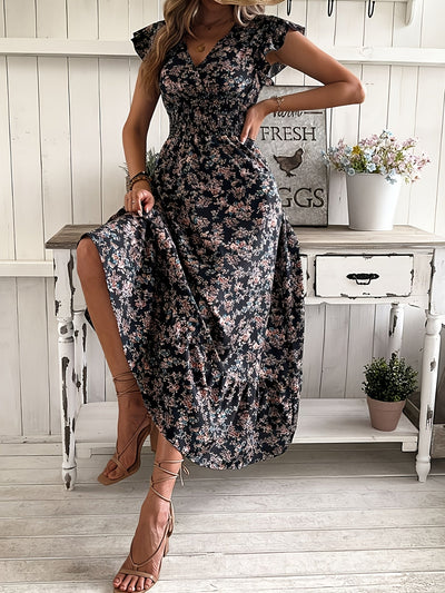 Nova™ | Floral Print Waist Dress