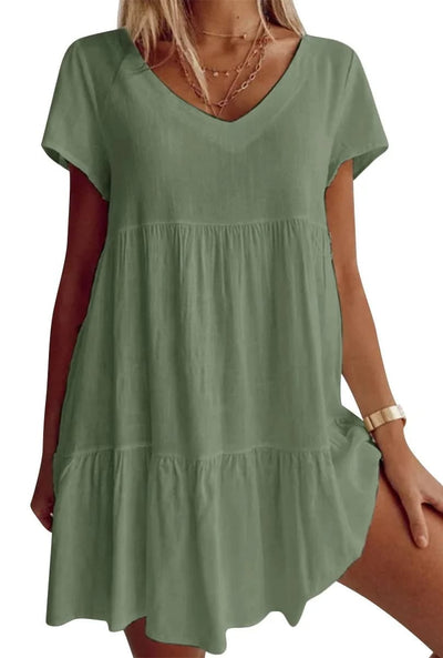 Josephine™ | Chic and Casual V-Neck Dress