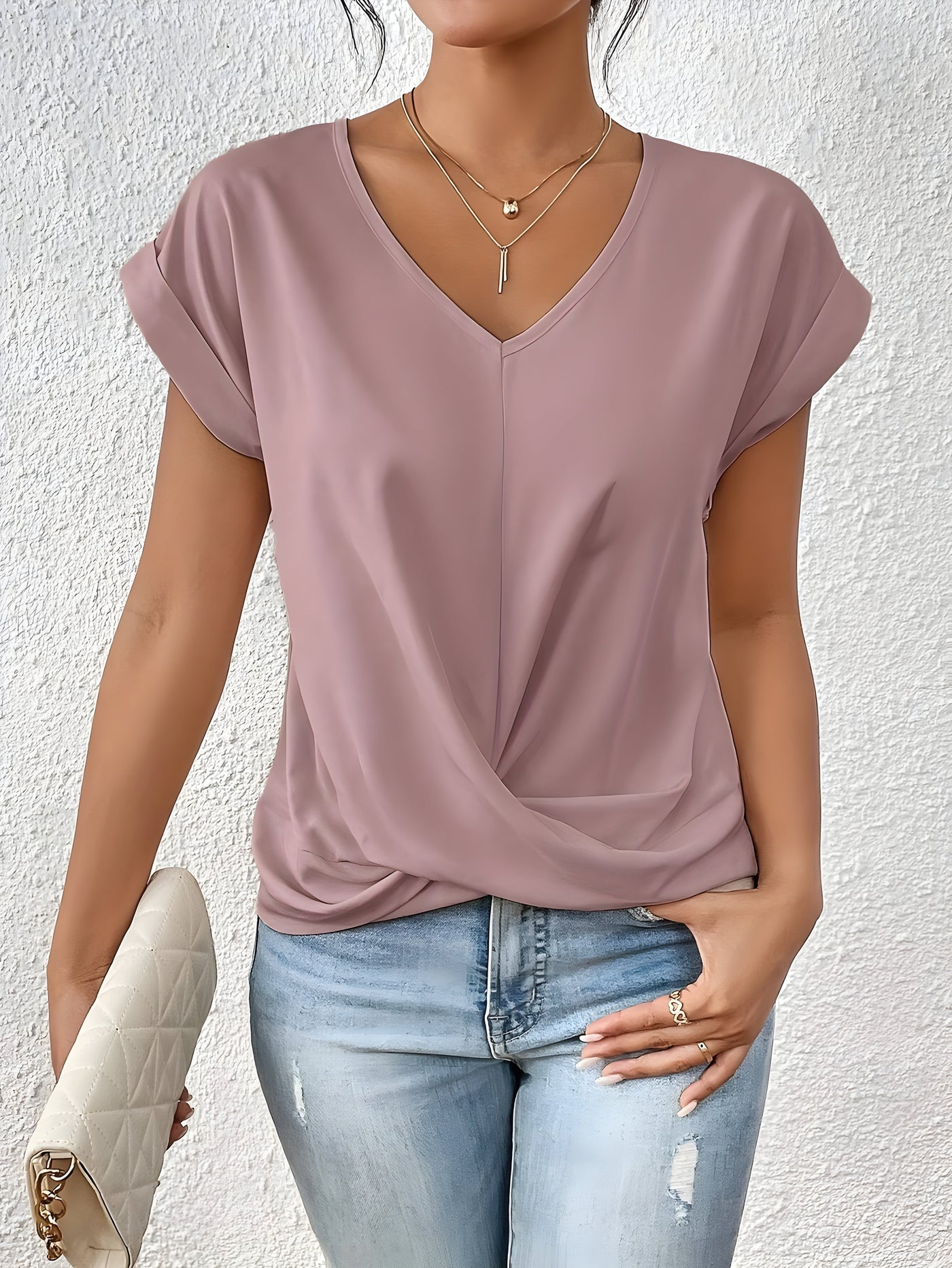 Serina™ | Casual Twist-Front Blouse
