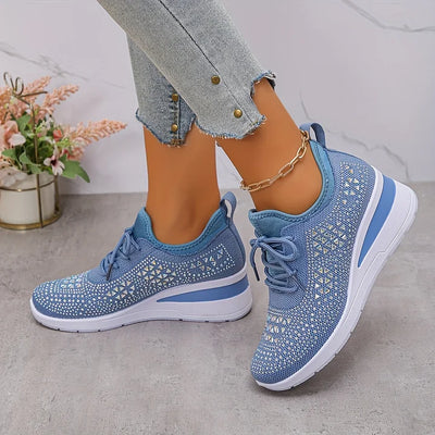Daphéa™ | Crystal Knit Sneakers