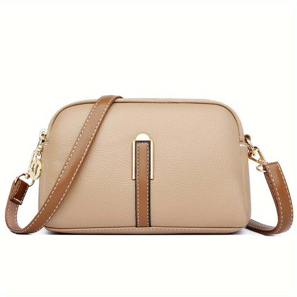 Mila™ | Litchi-Embossed Crossbody Bag