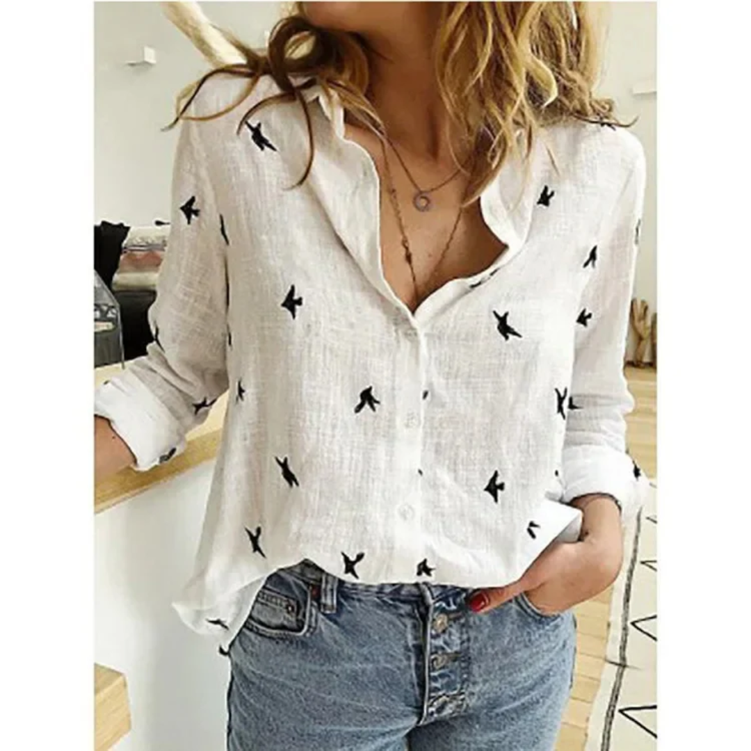 Chloe™ | Vintage Bloom Floral Blouse