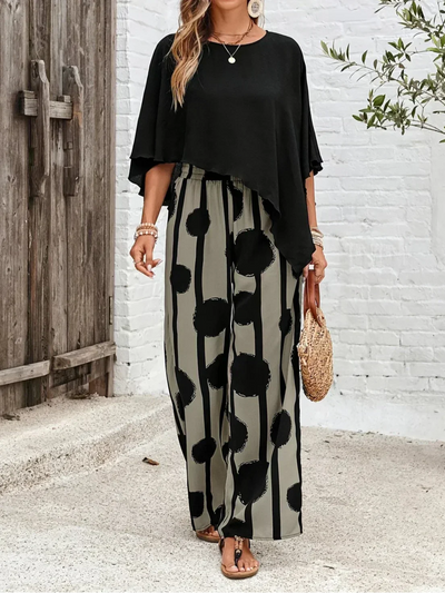 Natacha™ | Comfortable Elastic Waist Two-Piece Set