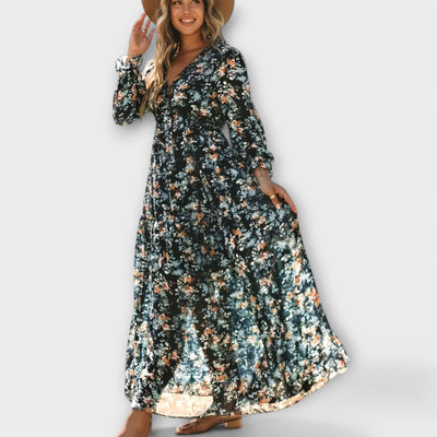 Sélina™ | Romantic Floral Maxi Dress