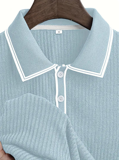 Naël™ | Tailored Knit Polo Shirt