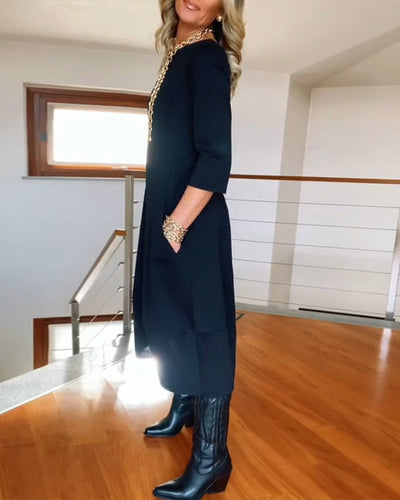 Uma™ | Elegant Dress With Handmade Details