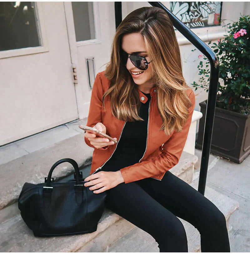 Laurette™ | Italian Leather Jacket