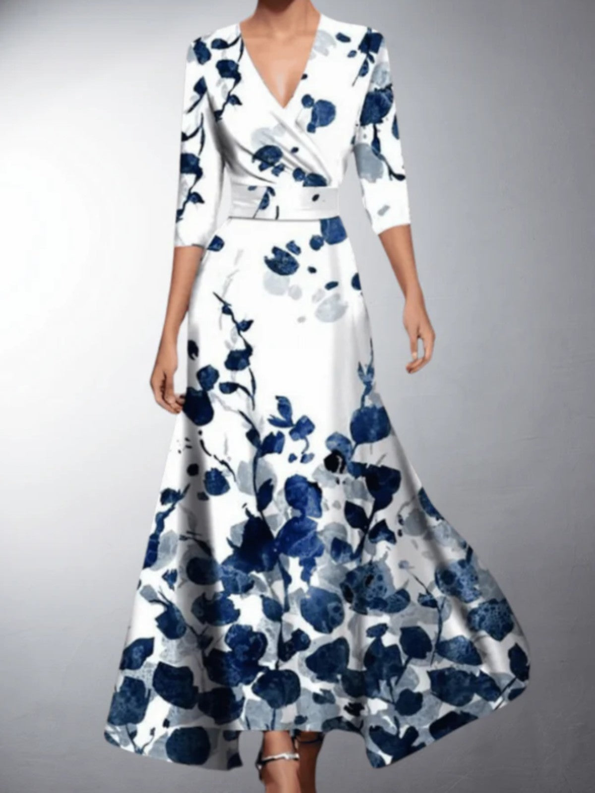 Halyssa™ | Bold Floral Wrap Dress
