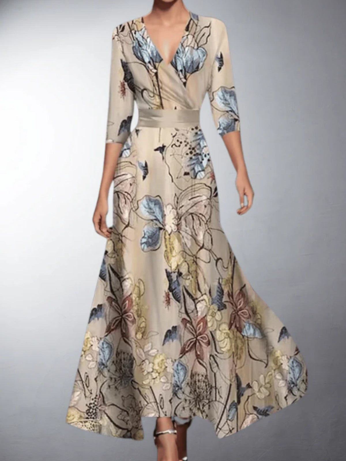 Halyssa™ | Bold Floral Wrap Dress
