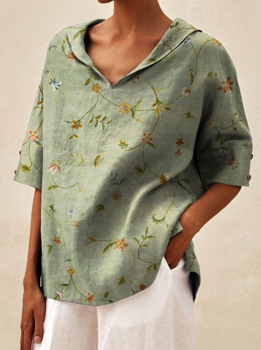 Floréa™ | Breezy Floral Blouse
