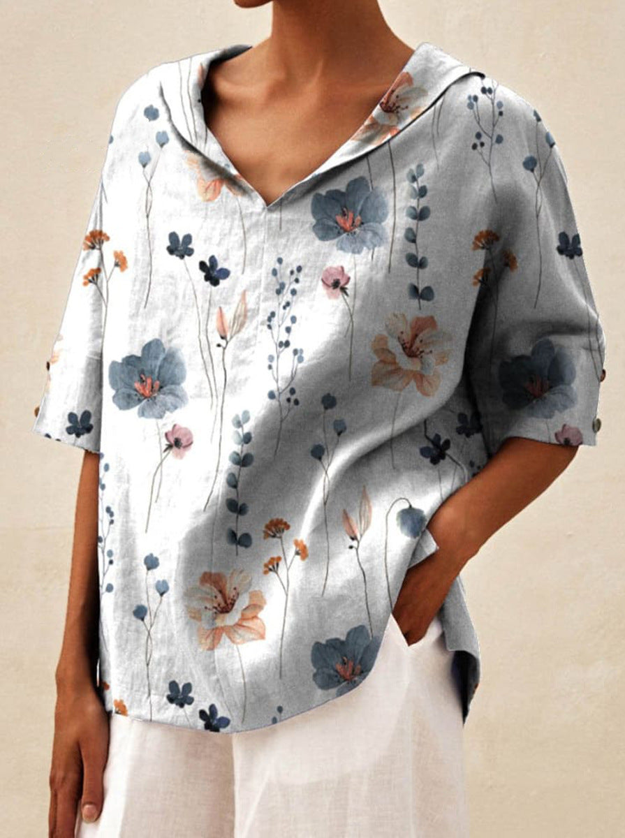 Floréa™ | Breezy Floral Blouse
