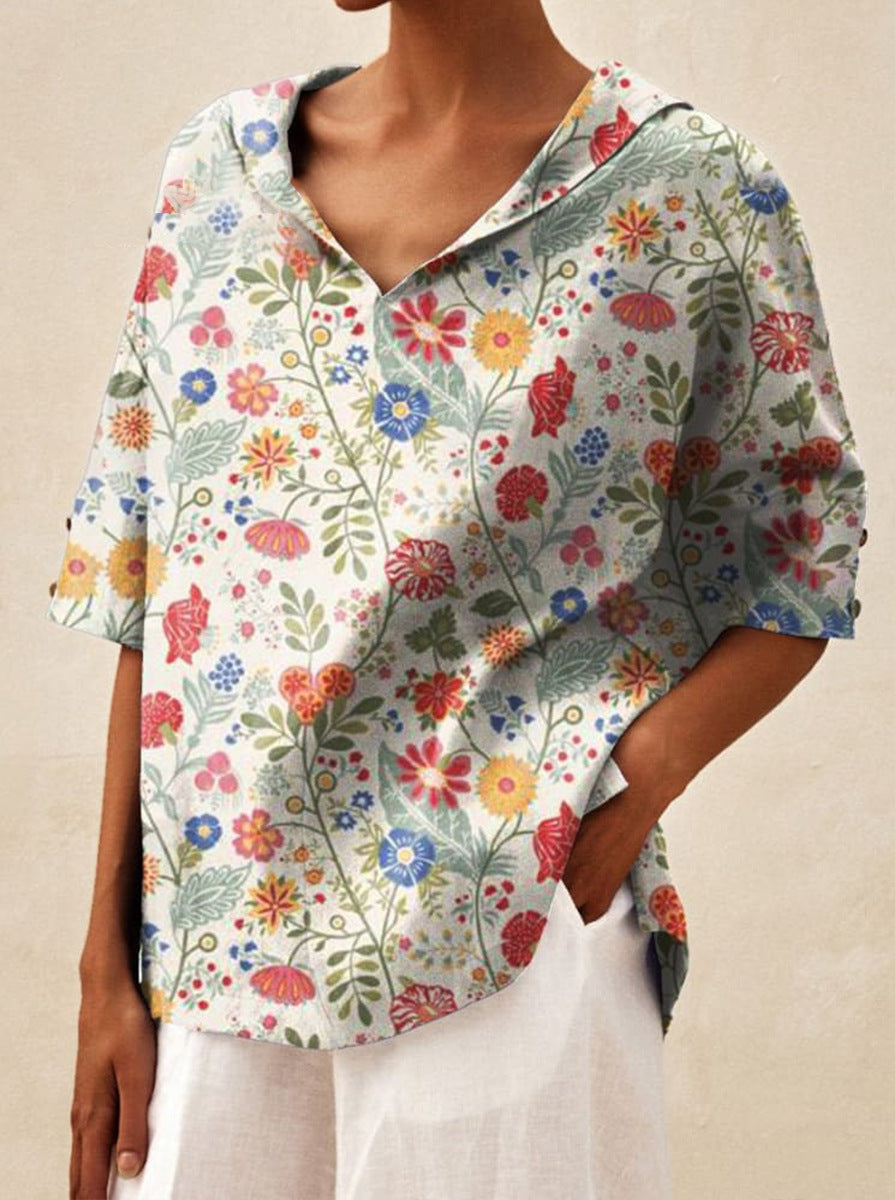 Floréa™ | Breezy Floral Blouse