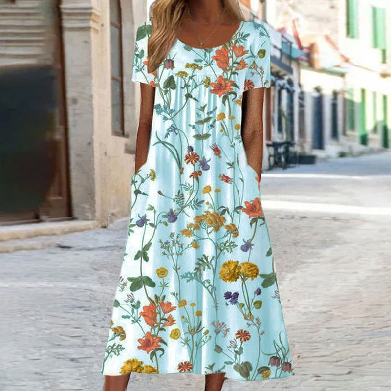 Laura™ | Bohemian Floral Dress