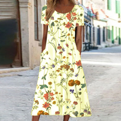 Laura™ | Bohemian Floral Dress