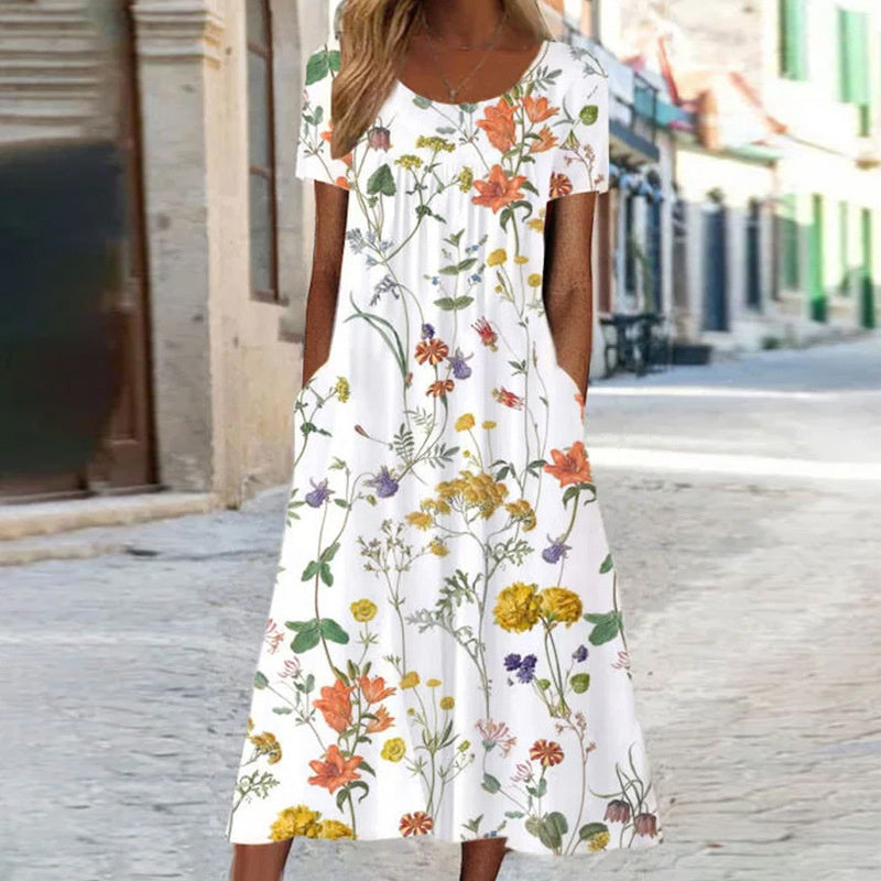 Laura™ | Bohemian Floral Dress
