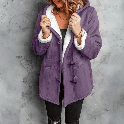 Fréline™ | Chic Plush Hooded Coat