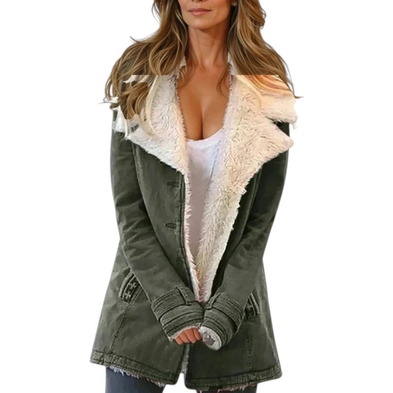 Maïrelle™ | Faux Shearling Lined Coat