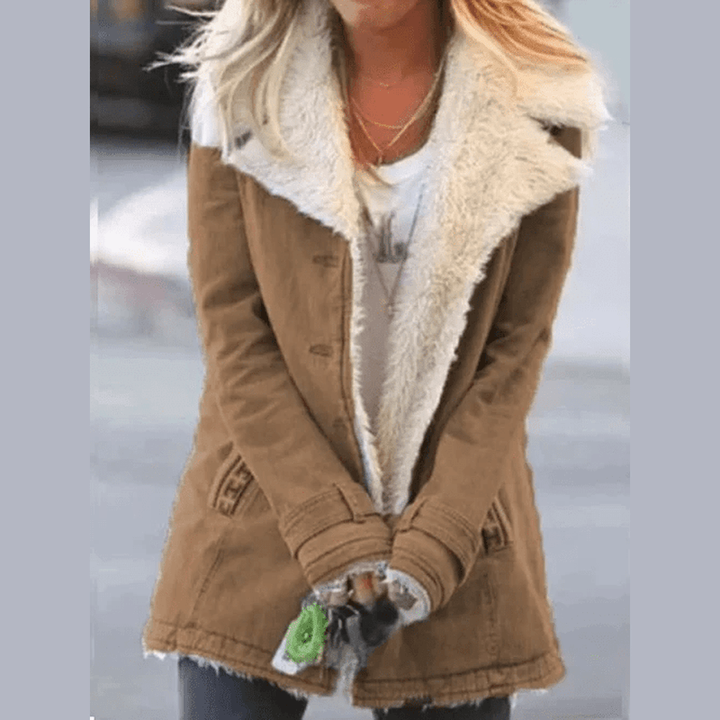 Maïrelle™ | Faux Shearling Lined Coat