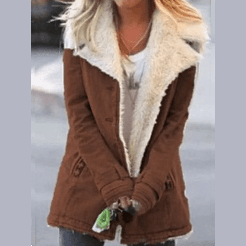 Maïrelle™ | Faux Shearling Lined Coat