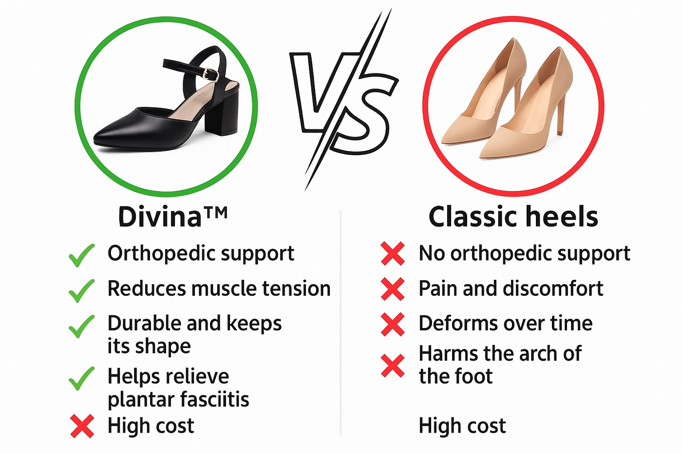 Aliyah™ | Women's Orthopedic Comfort Heels