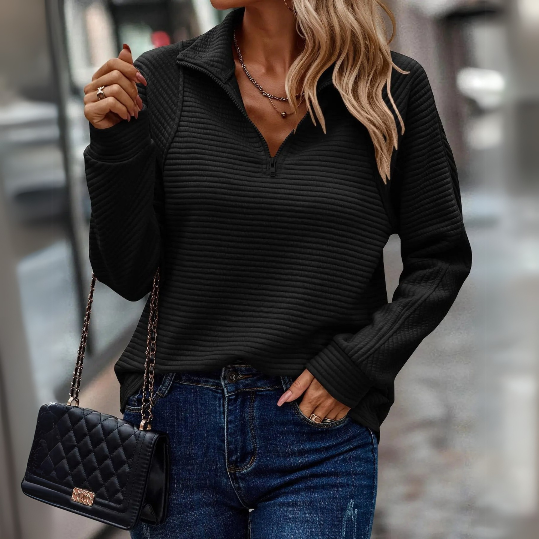 Noémie™ | Women’s Ribbed Quarter-Zip Pullover