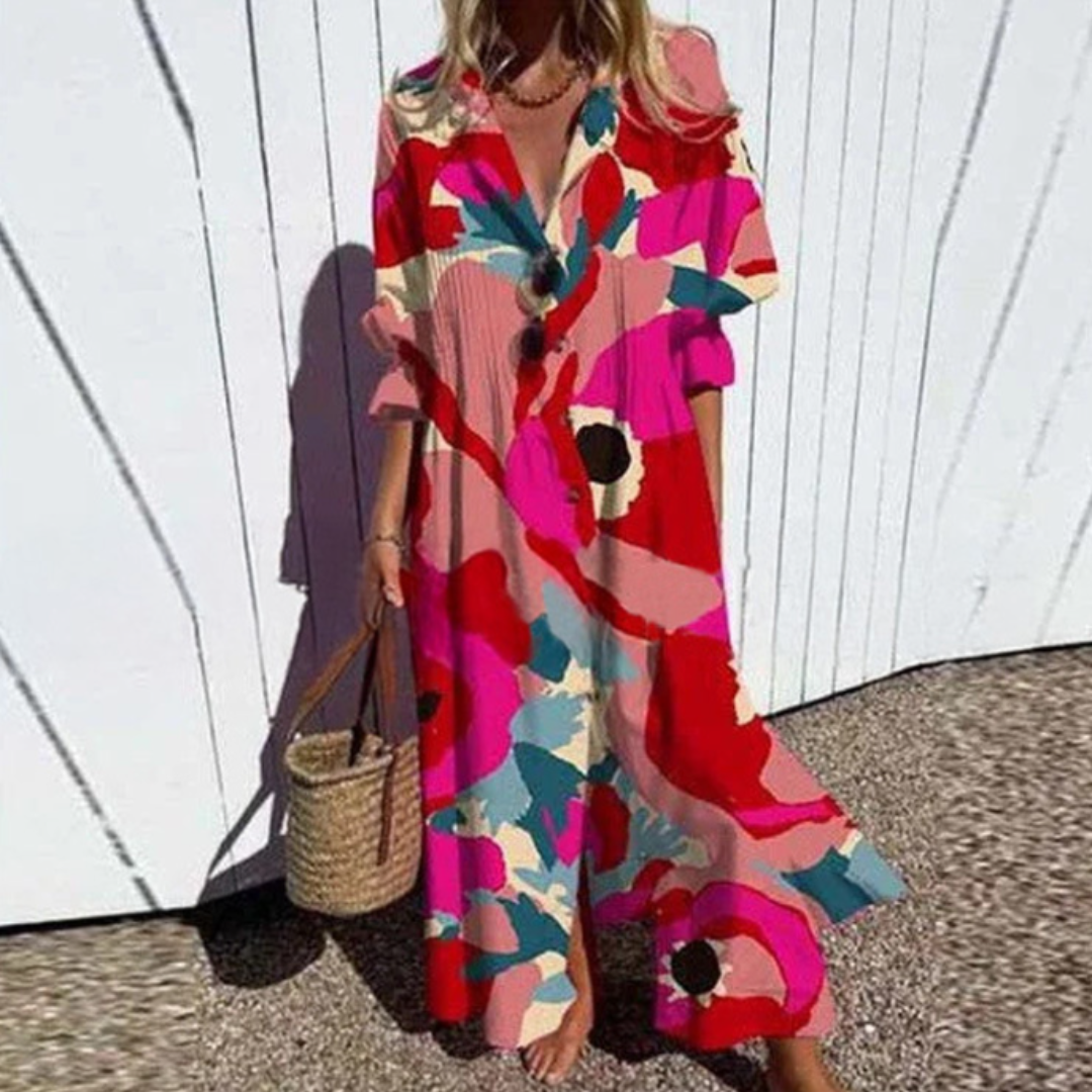 Sloane™ | Coastal Breeze Shirt Dress
