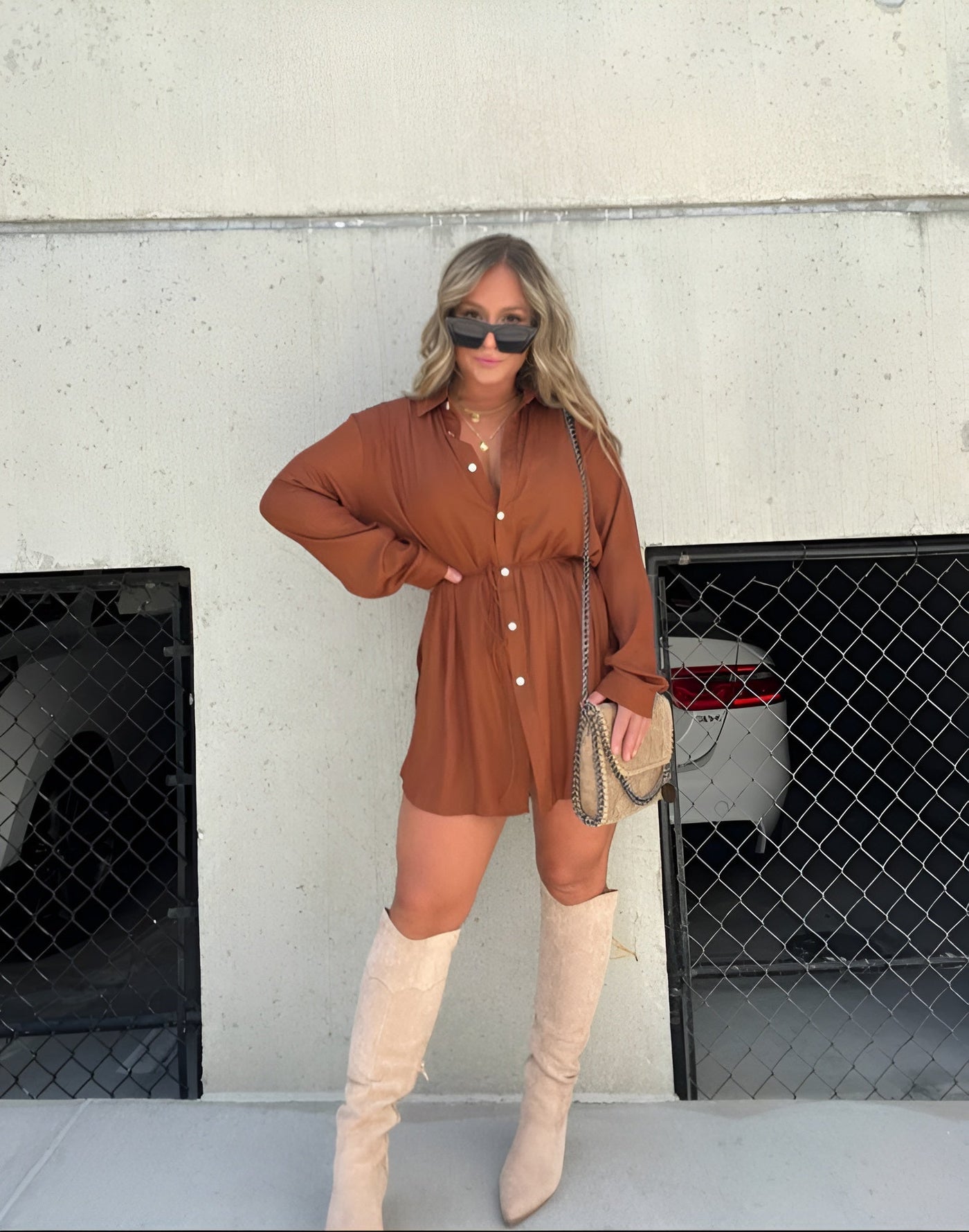 Jessica™ | Trendy Satin Romper Dress