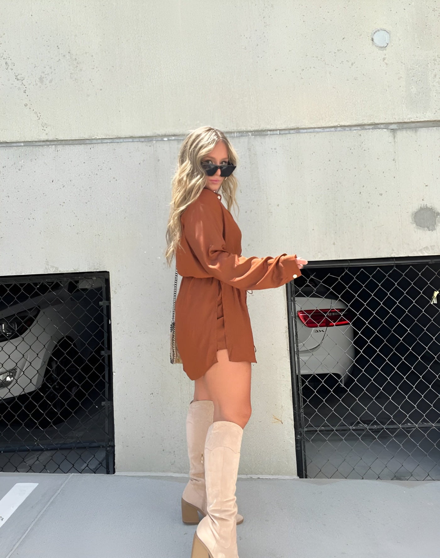 Jessica™ | Trendy Satin Romper Dress