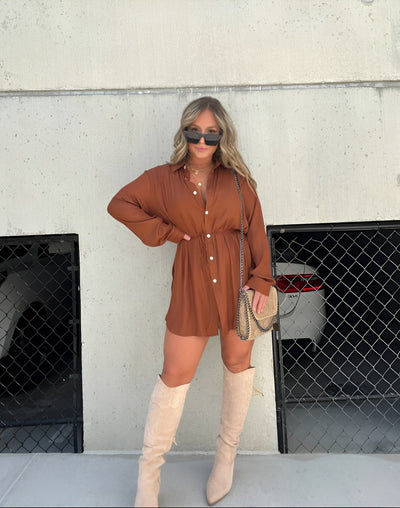 Jessica™ | Trendy Satin Romper Dress