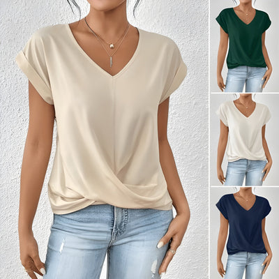 Serina™ | Casual Twist-Front Blouse