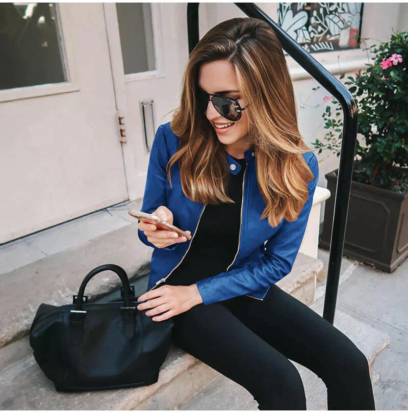 Laurette™ | Italian Leather Jacket