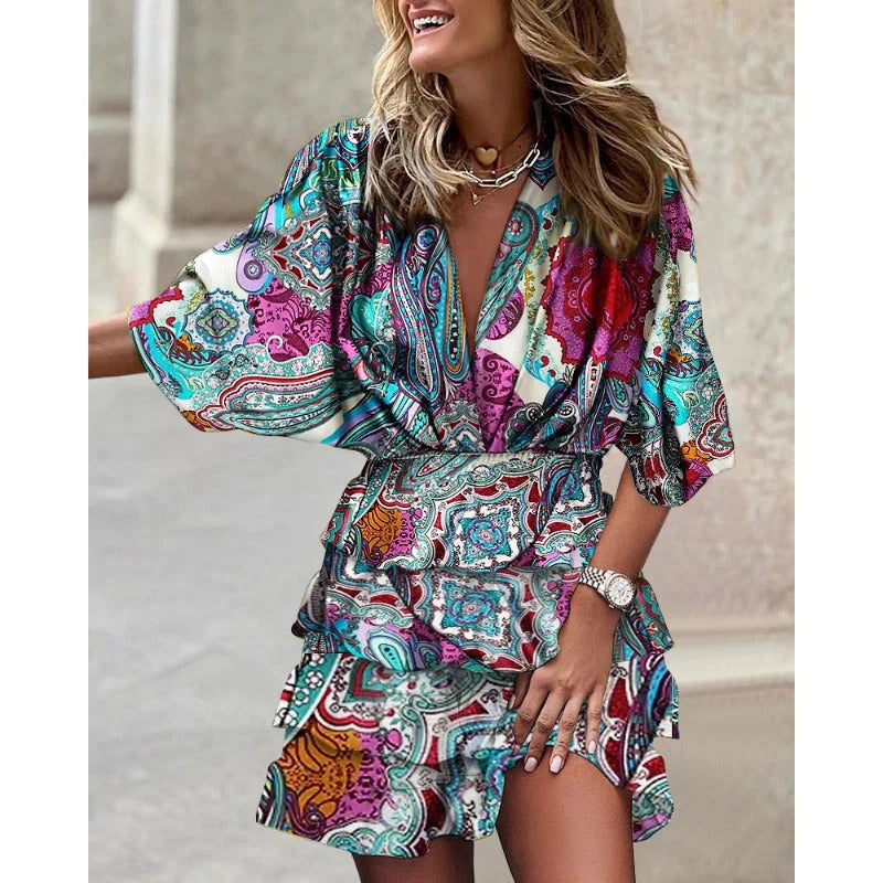 Tyana™ | Boho Mini Dress