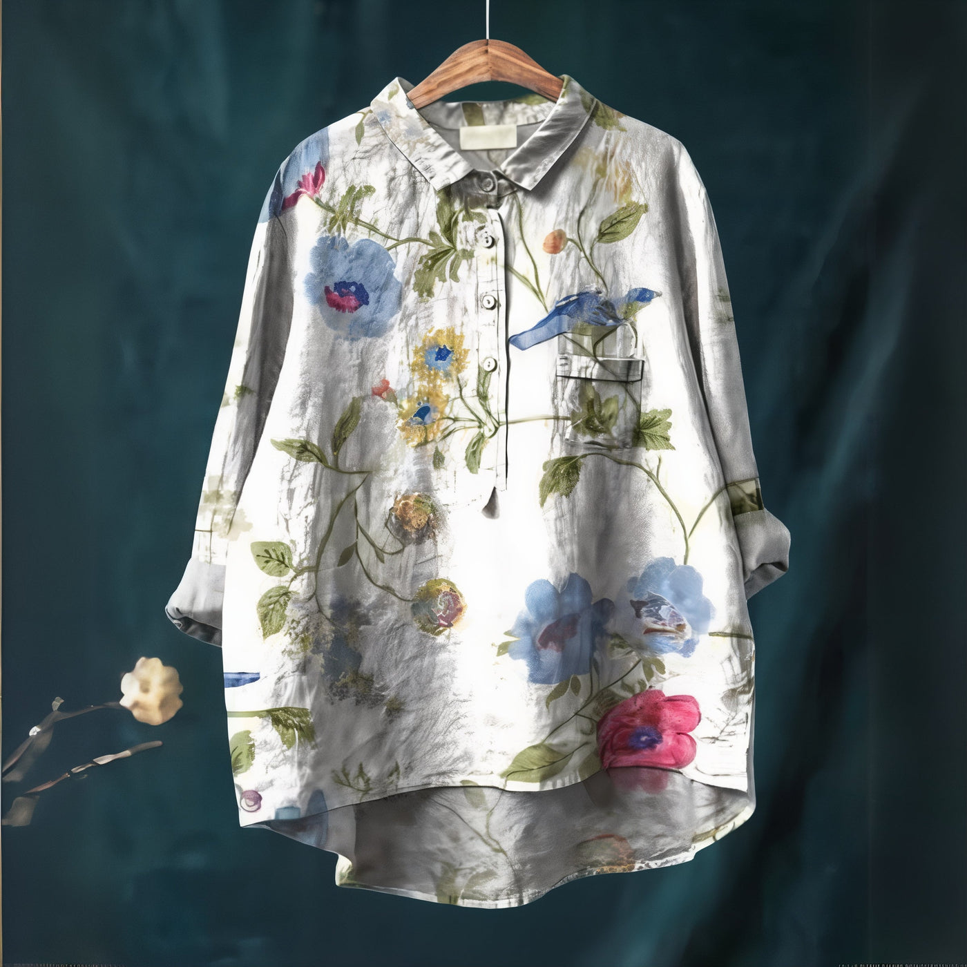 Fiona™ | Blouse with Romantic Floral Print