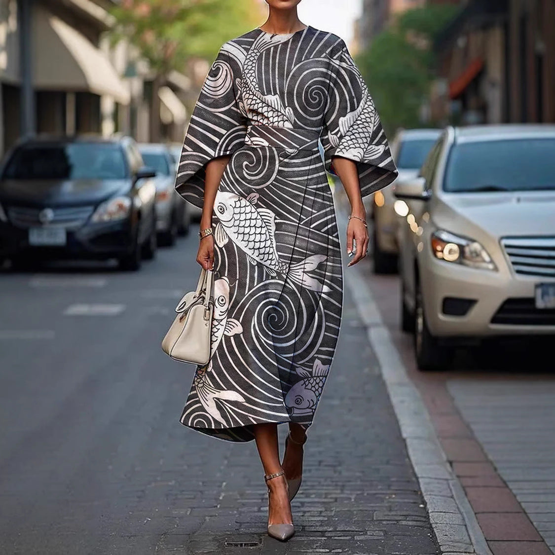 Ophélya™ | Elegant Dress with Round Neck