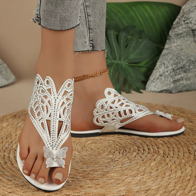 Aubrey™ | Stylish Leather Sandal With Butterfly Cover