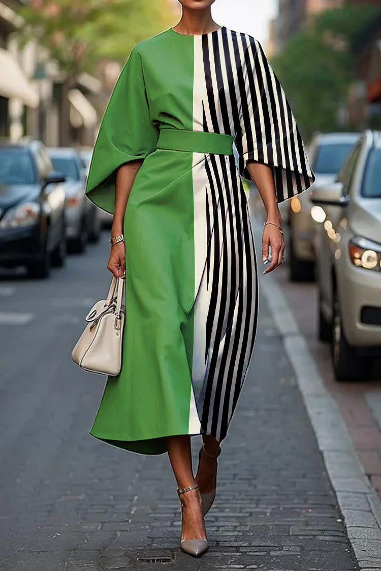 Édelie™ | Graphic Zebra Wrap Dress