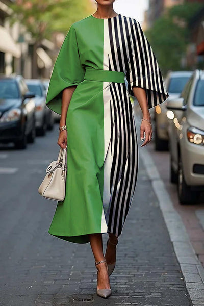 Édelie™ | Graphic Zebra Wrap Dress