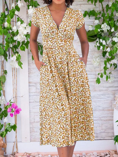 Bérina™ | Floral Midi Dress