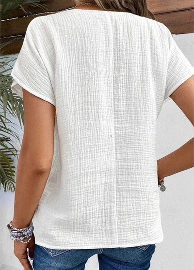 Zara™ | Top with Collar And buttons